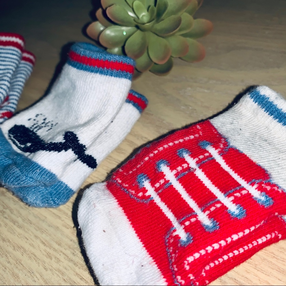 Three Pairs of anchor+ whale socks